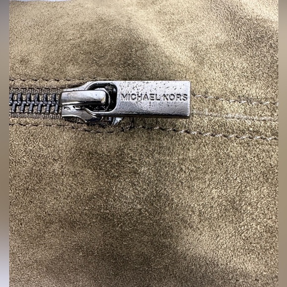 Michael Kors/ Burke/Olive/ Genuine Suede Knee High Boots - Picture 8 of 16